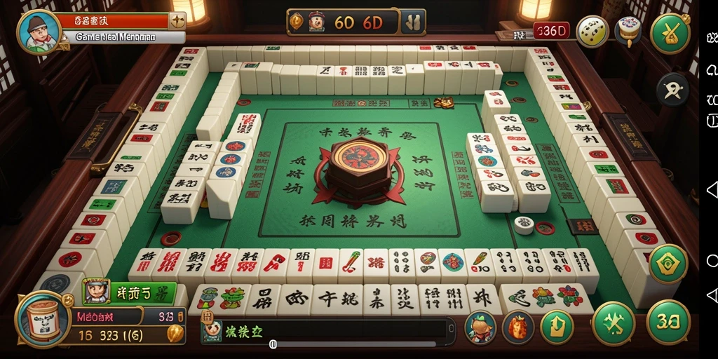 Screenshot game 66D menampilkan gameplay Mahjong yang mendebarkan.