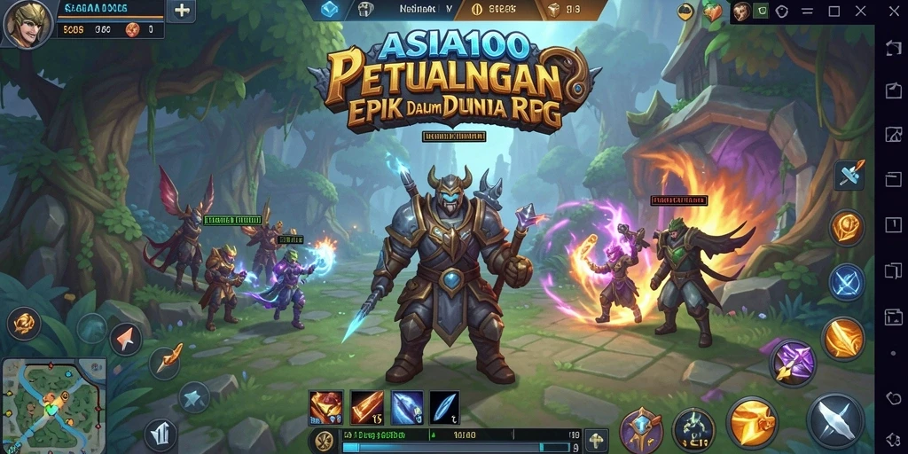 Gameplay ASIA100 yang intens dan menarik dalam dunia RPG.