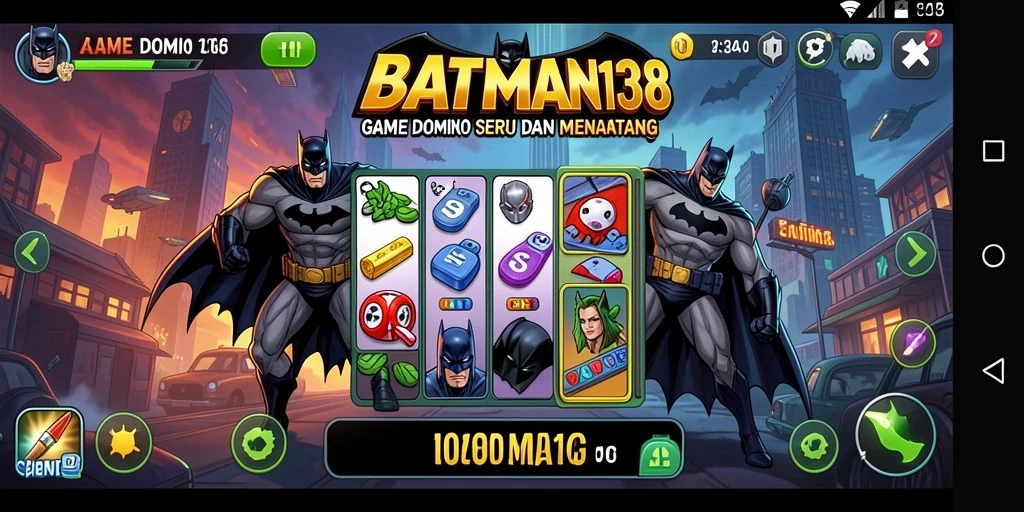 Screenshot gameplay BATMAN138 menampilkan aksi seru permainan Domino.