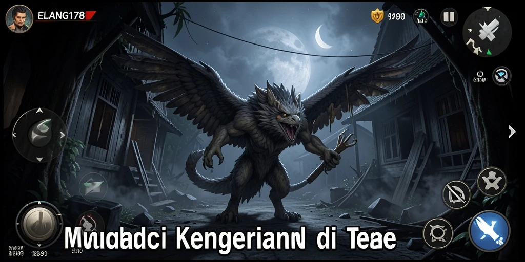 Screenshot menampilkan suasana menegangkan dari gameplay ELANG178.
