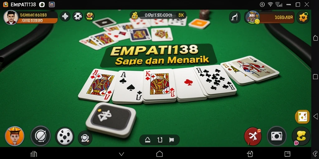 Tampilan gameplay gaple seru dalam EMPATI138.