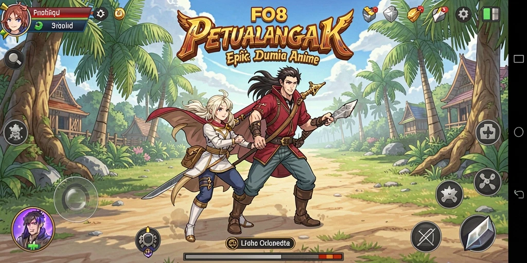 Tangkapan layar FO8 menampilkan aksi seru dalam game Anime.