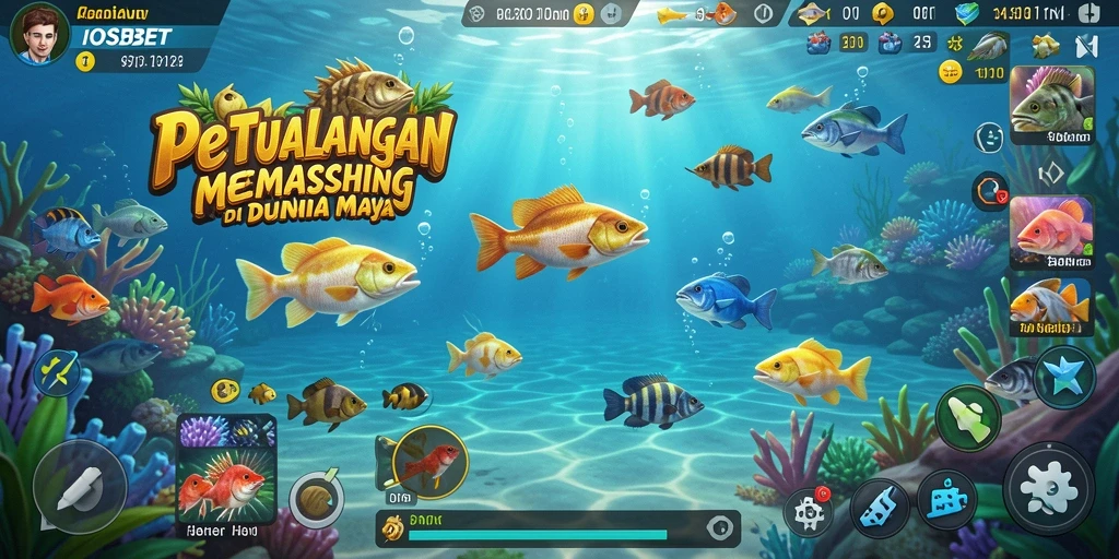 Screenshot gameplay IOSBET yang menampilkan aksi memancing seru.