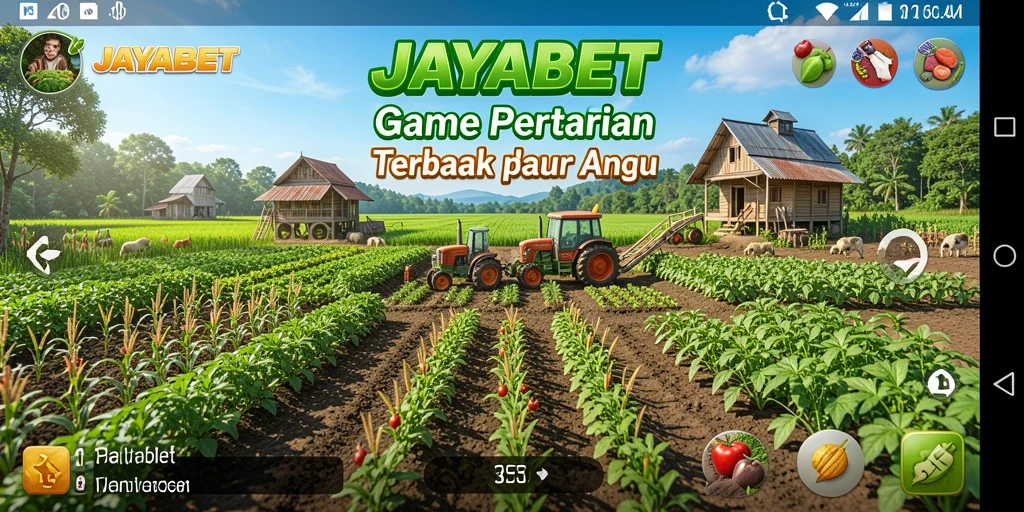 Tangkapan layar dari <strong>JAYABET</strong> menunjukkan aktivitas bertani yang seru dan menghadirkan keindahan ladang.