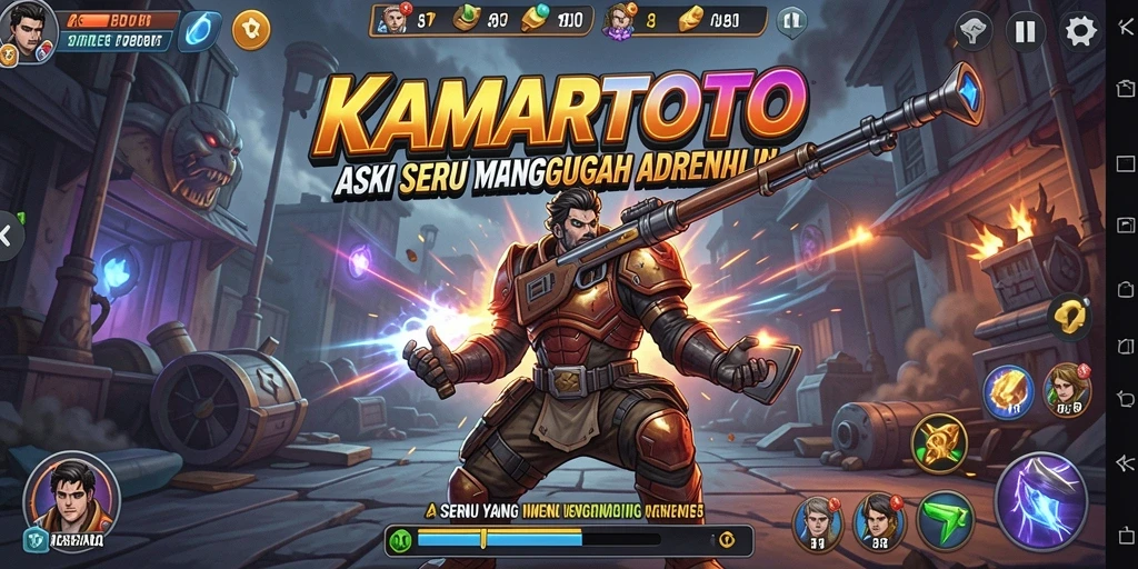 Gameplay seru KAMARTOTO yang penuh aksi dan tantangan.