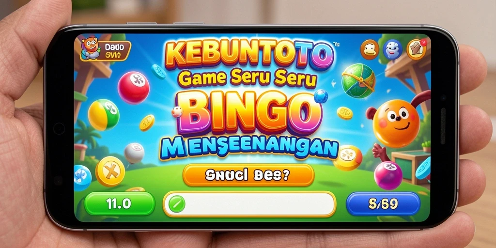 Tampilan gameplay KEBUNTOTO yang seru dan penuh warna.