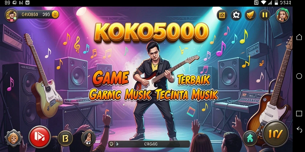 Tampilan gameplay KOKO5000 yang menakjubkan dan penuh warna.