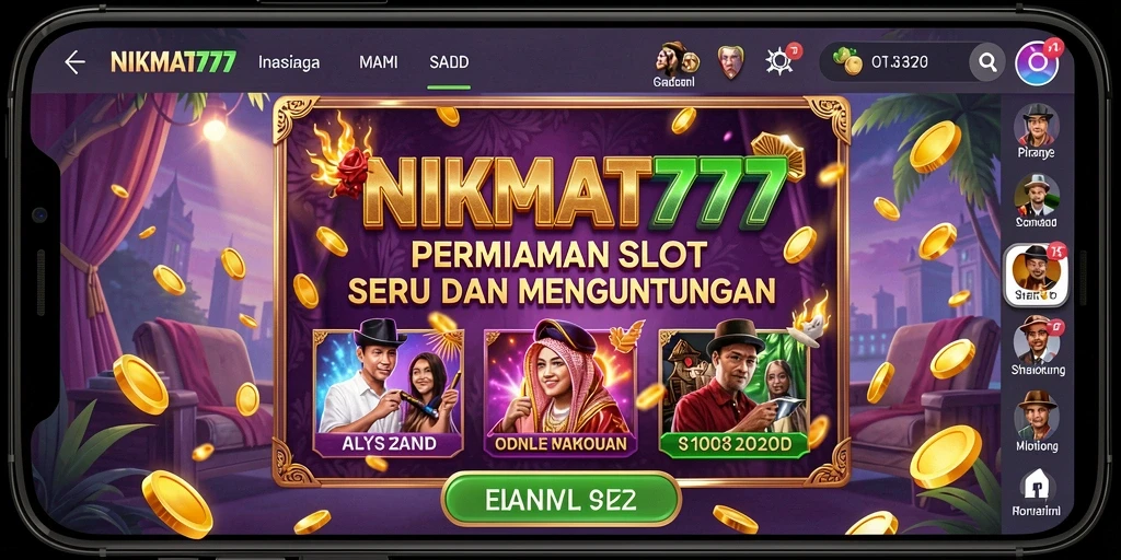 Screenshot NIKMAT777 menunjukkan gameplay slot yang mendebarkan.
